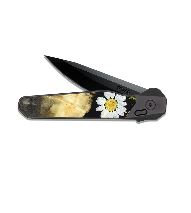 EDC Dark Slate Wood Pocket Knife - David (Bloom, 821655)