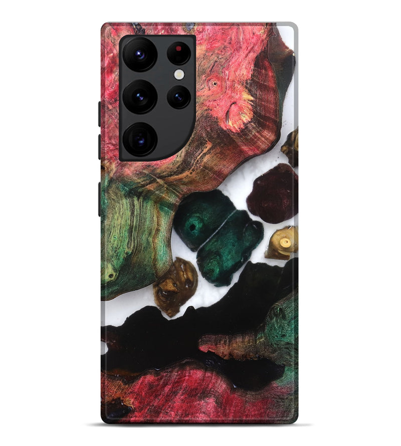 Galaxy S22 Ultra Wood Live Edge Phone Case - Claudia (Clear, 821658)