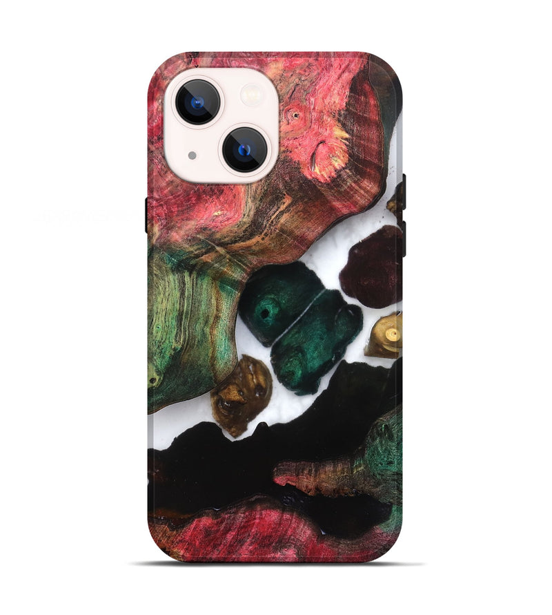 iPhone 13 Wood Live Edge Phone Case - Claudia (Clear, 821658)