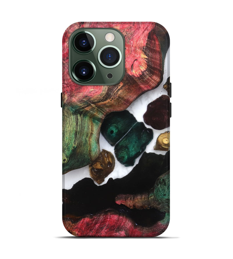 iPhone 13 Pro Wood Live Edge Phone Case - Claudia (Clear, 821658)