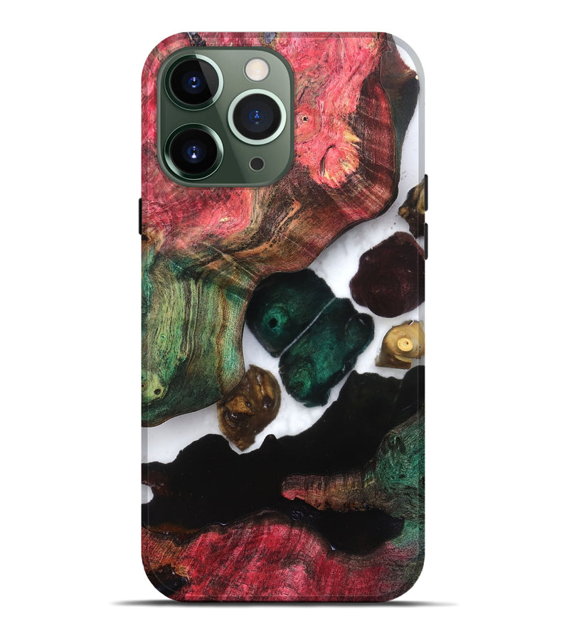 iPhone 13 Pro Max Wood Live Edge Phone Case - Claudia (Clear, 821658)
