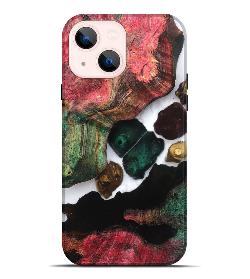 iPhone 14 Plus Wood Live Edge Phone Case - Claudia (Clear, 821658)