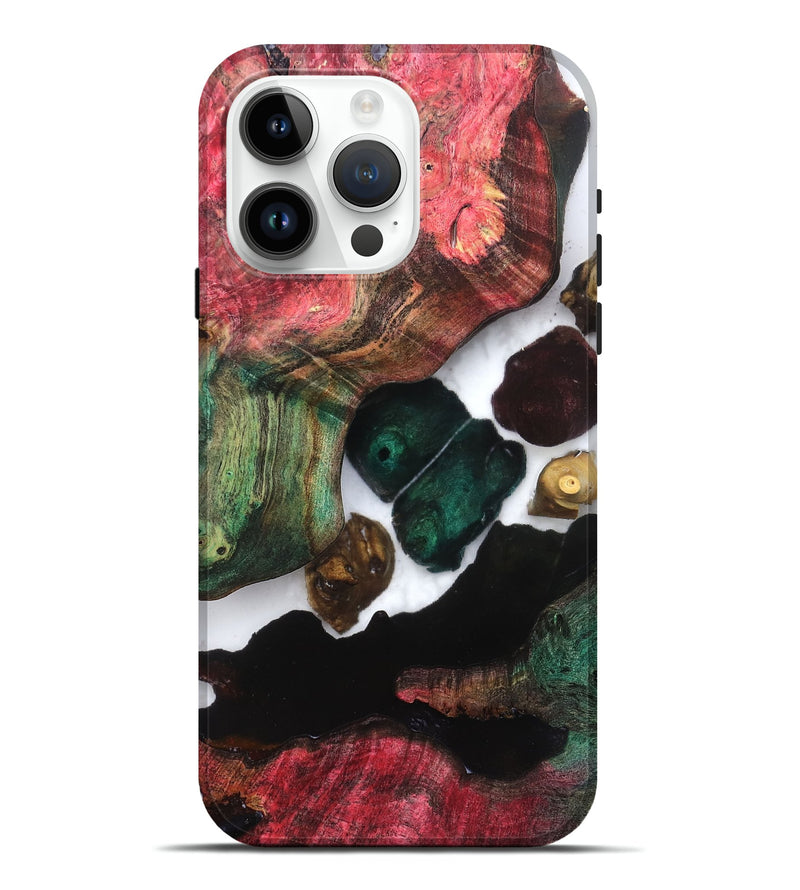 iPhone 15 Pro Max Wood Live Edge Phone Case - Claudia (Clear, 821658)