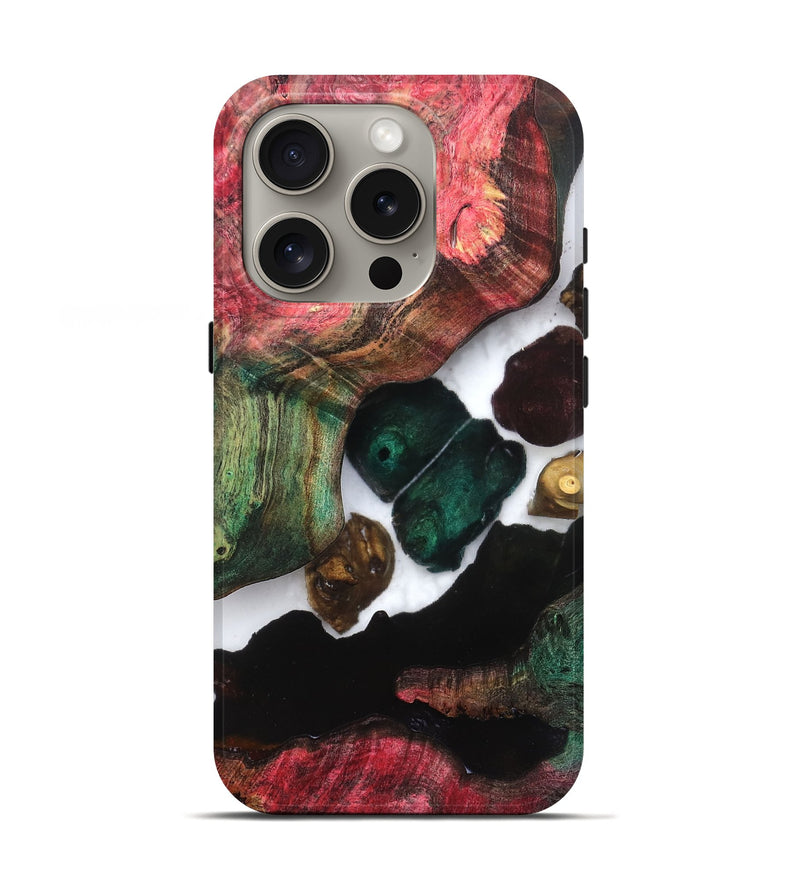 iPhone 16 Pro Wood Live Edge Phone Case - Claudia (Clear, 821658)