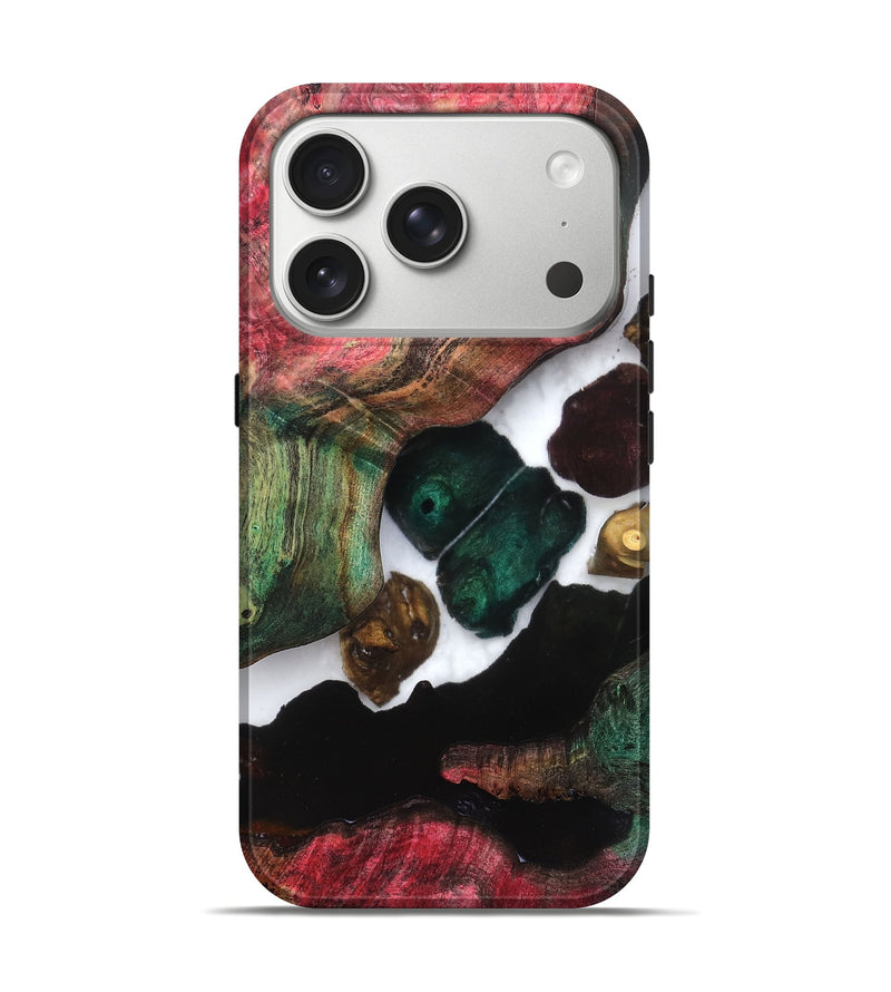 iPhone 17 Pro Wood Live Edge Phone Case - Claudia (Clear, 821658)