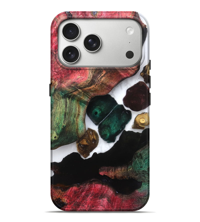 iPhone 17 Pro Max Wood Live Edge Phone Case - Claudia (Clear, 821658)