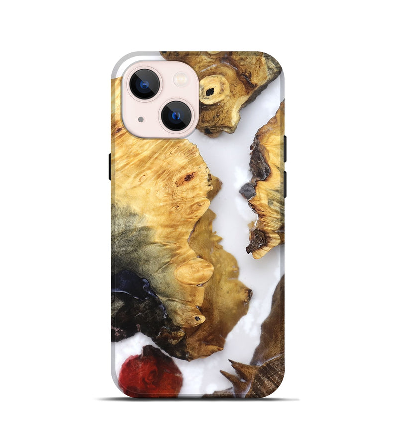 iPhone 13 mini Wood Live Edge Phone Case - Cayson (Clear, 821660)