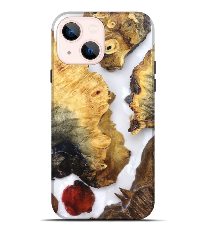 iPhone 14 Plus Wood Live Edge Phone Case - Cayson (Clear, 821660)