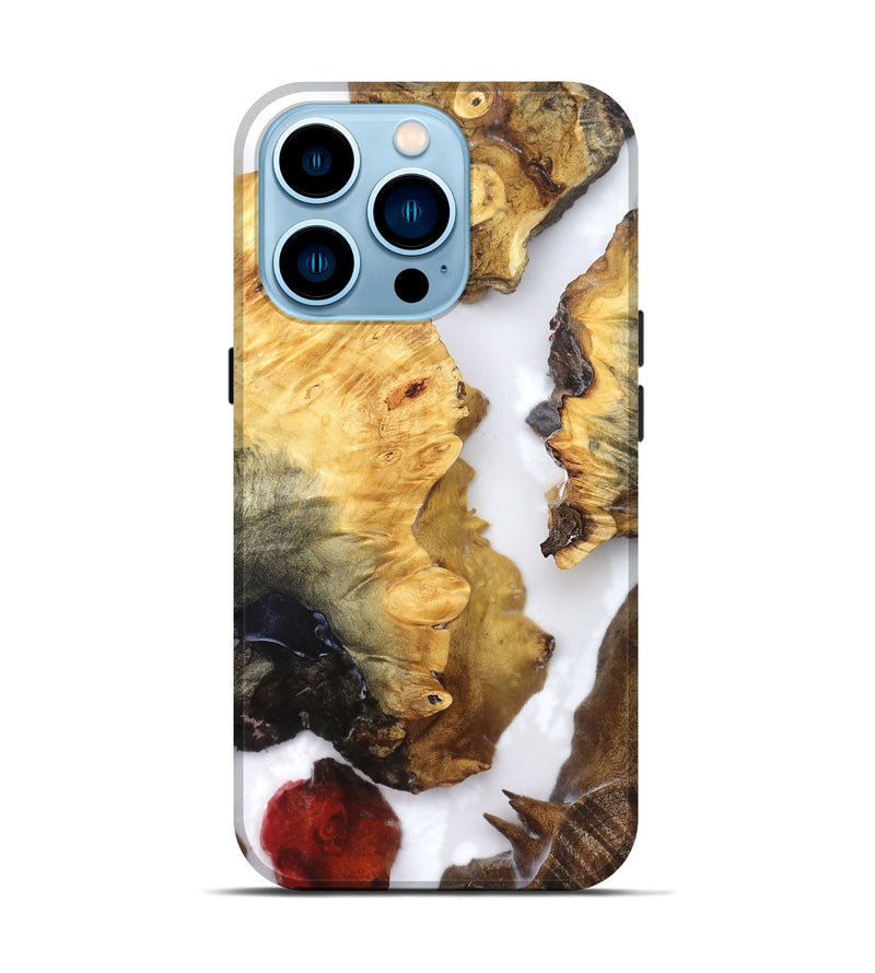 iPhone 14 Pro Wood Live Edge Phone Case - Cayson (Clear, 821660)