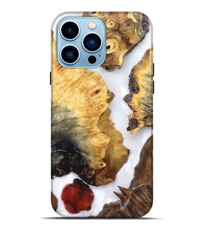 iPhone 14 Pro Max Wood Live Edge Phone Case - Cayson (Clear, 821660)