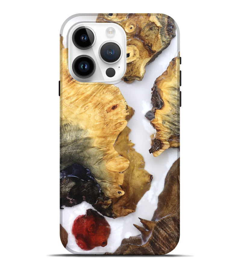 iPhone 15 Pro Max Wood Live Edge Phone Case - Cayson (Clear, 821660)