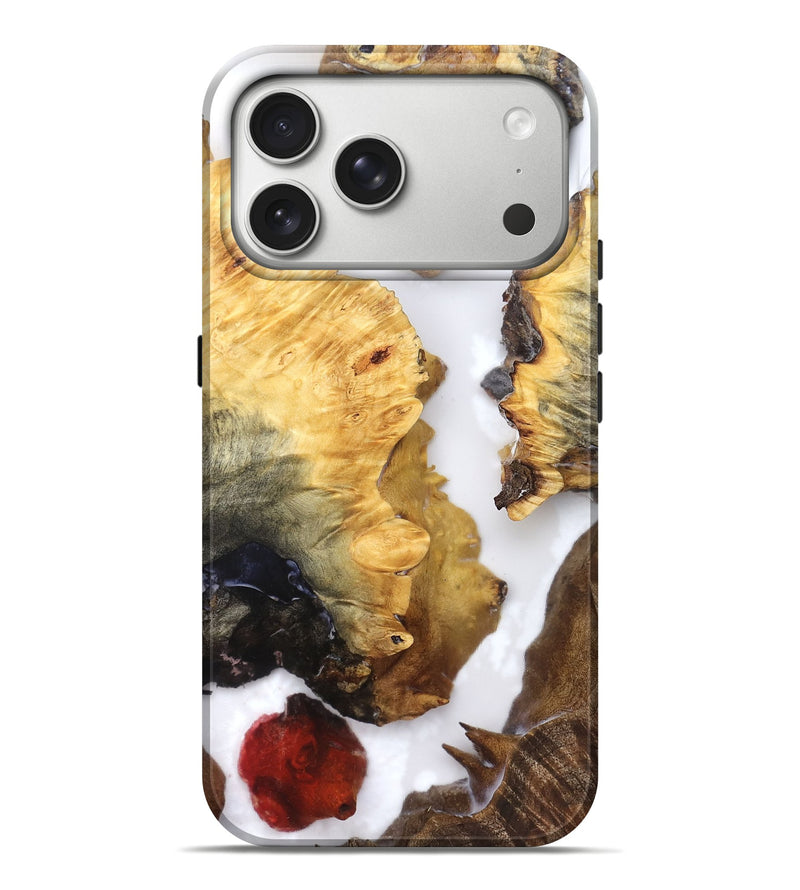iPhone 17 Pro Max Wood Live Edge Phone Case - Cayson (Clear, 821660)