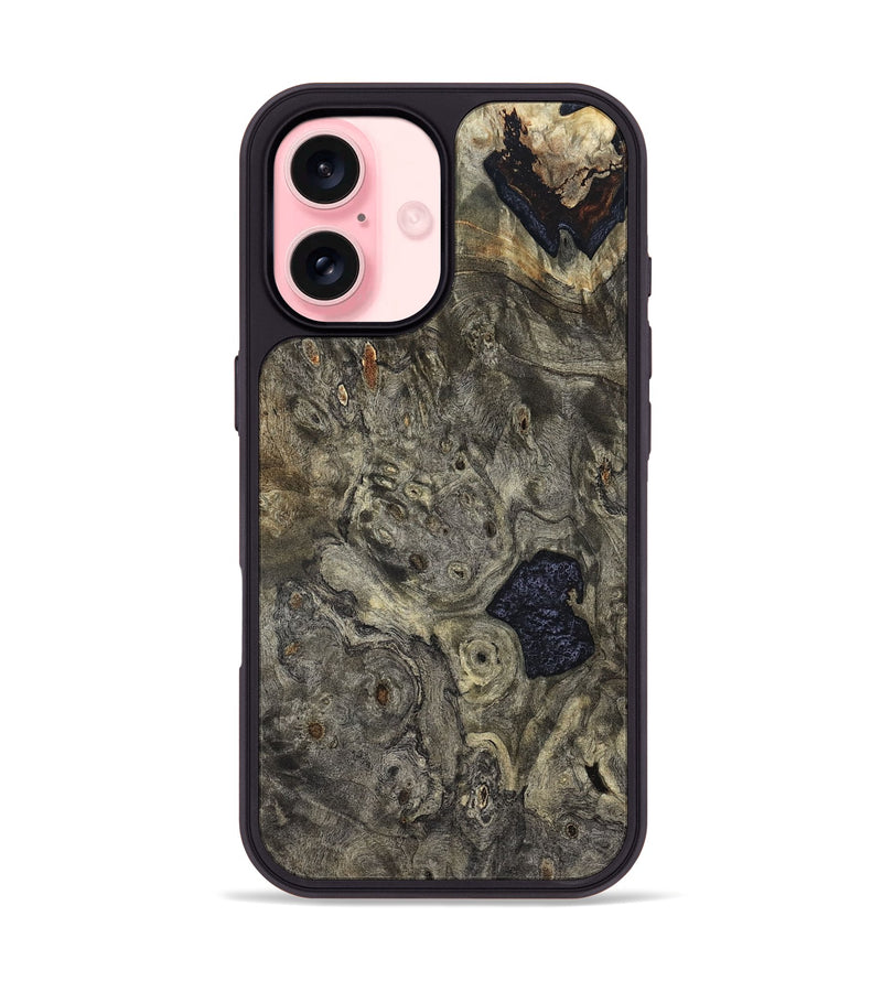 iPhone 16 Wood Phone Case - Beryl (Wood Burl, 821665)