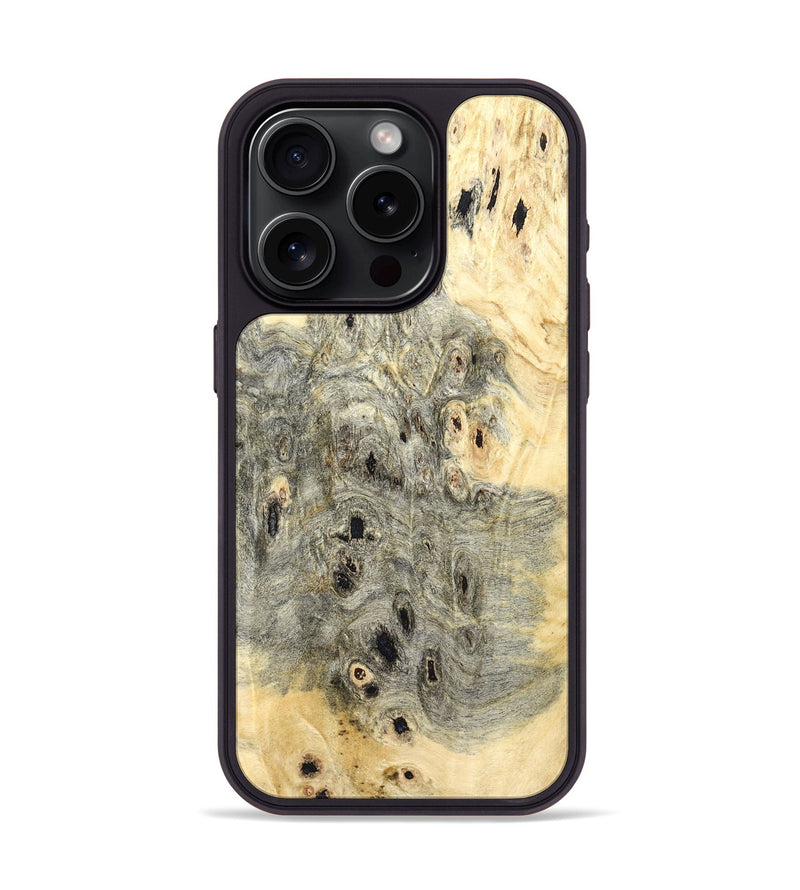 iPhone 15 Pro Wood Phone Case - Eulalia (Wood Burl, 821671)
