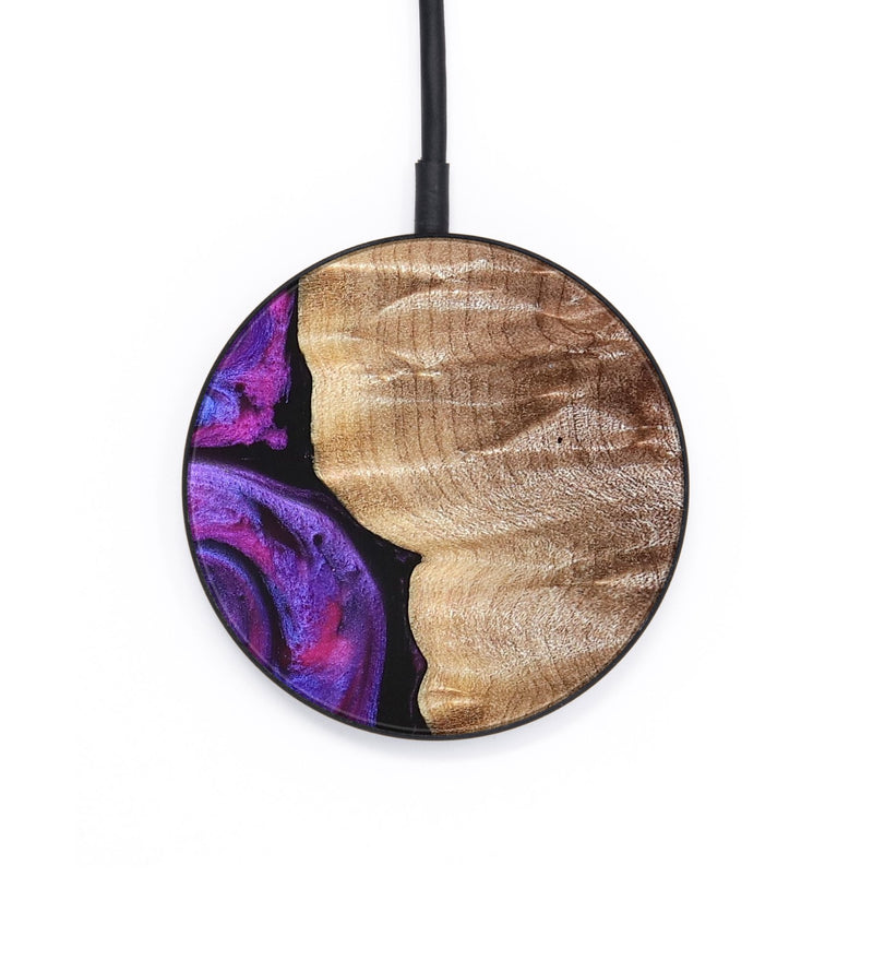 Circle Wood Wireless Charger - Eiden (Purple, 821675)