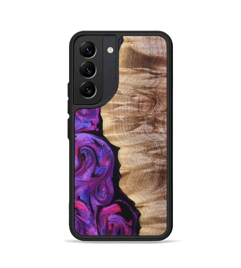 Galaxy S22 Wood Phone Case - Eiden (Purple, 821675)