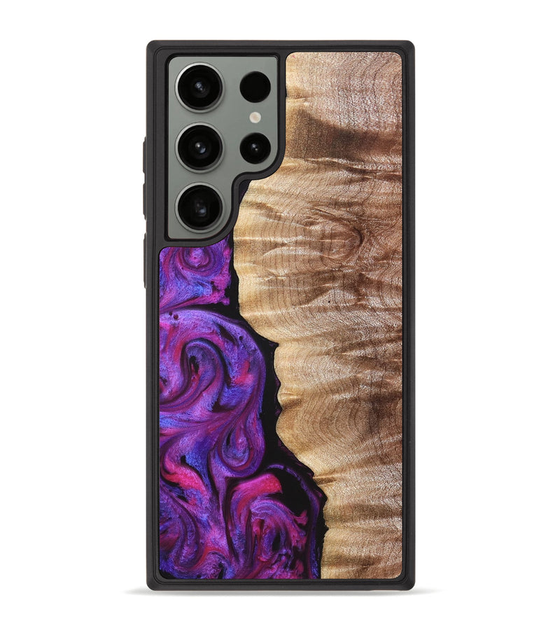 Galaxy S23 Ultra Wood Phone Case - Eiden (Purple, 821675)