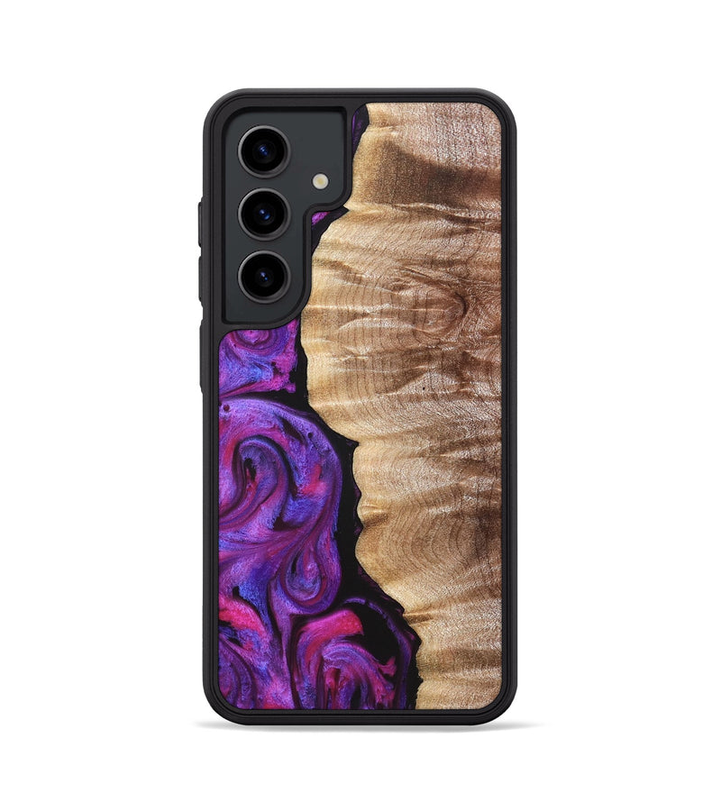 Galaxy S24 Wood Phone Case - Eiden (Purple, 821675)