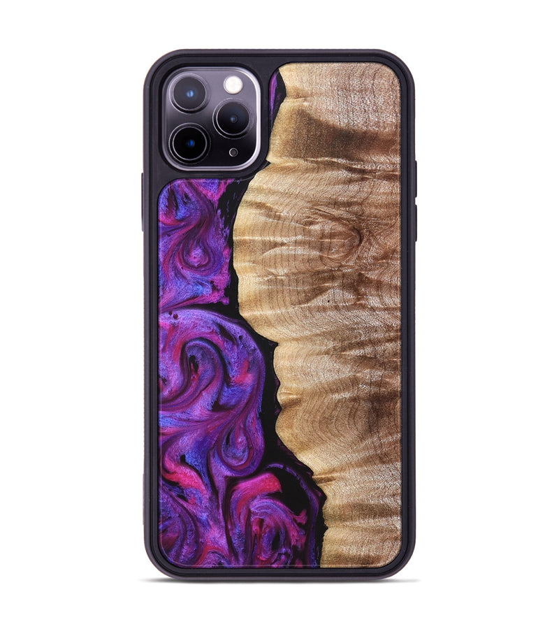 iPhone 11 Pro Max Wood Phone Case - Eiden (Purple, 821675)