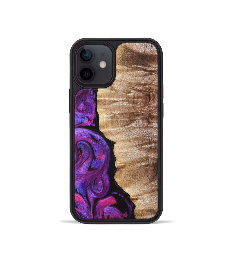 iPhone 12 mini Wood Phone Case - Eiden (Purple, 821675)