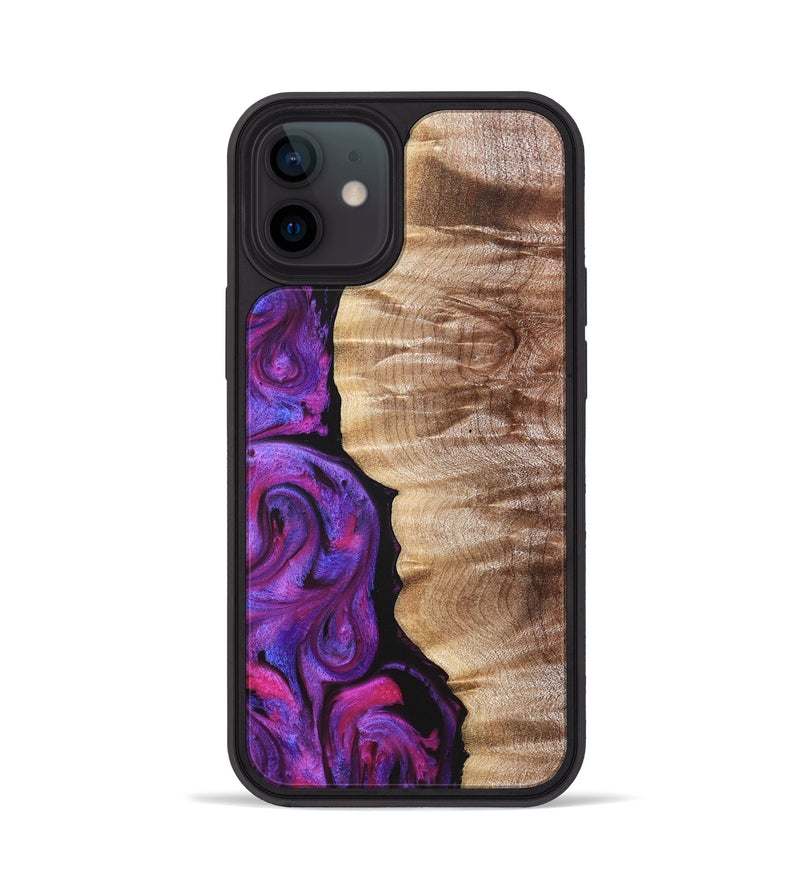 iPhone 12 Wood Phone Case - Eiden (Purple, 821675)