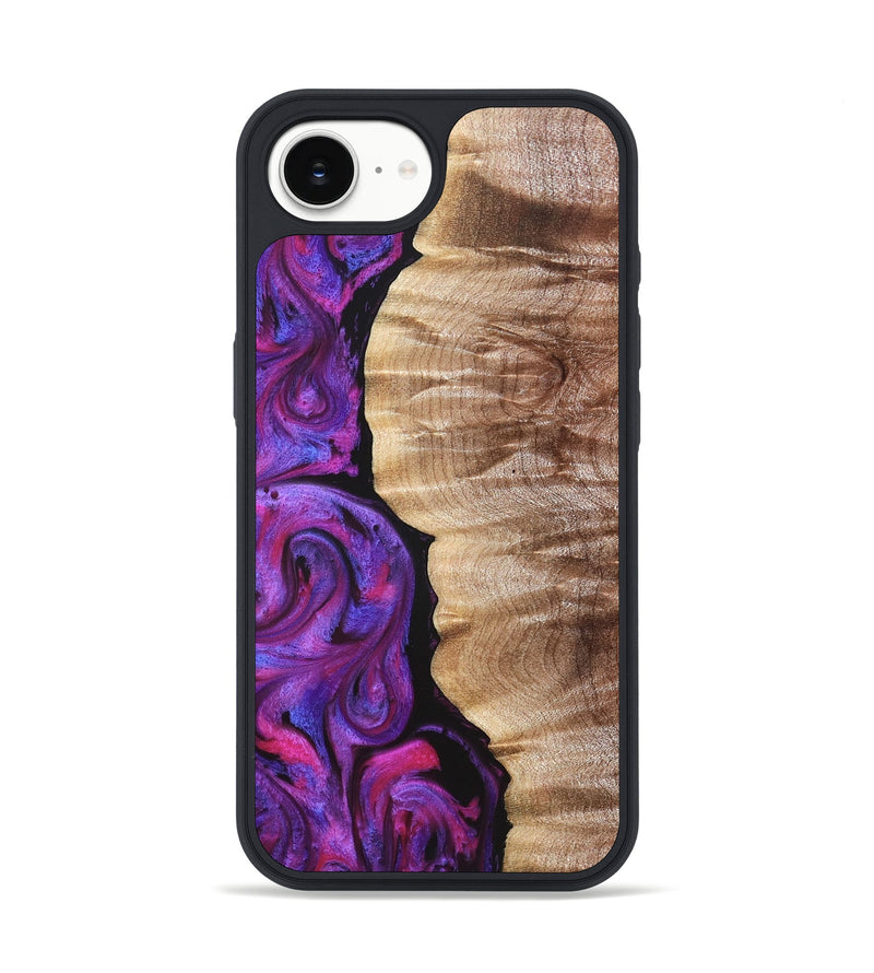 iPhone 16e Wood Phone Case - Eiden (Purple, 821675)