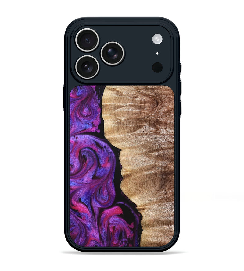 iPhone 17 Pro Max Wood Phone Case - Eiden (Purple, 821675)