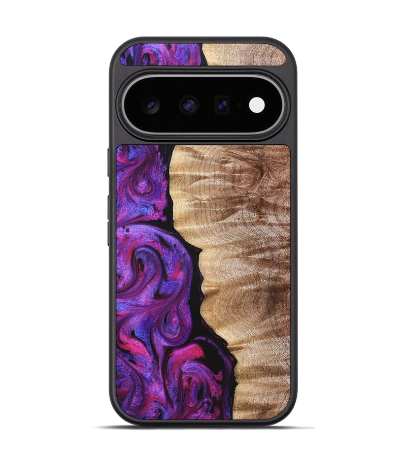 Pixel 11 Pro Wood Phone Case - Eiden (Purple, 821675)