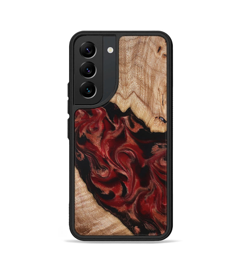 Galaxy S22 Wood Phone Case - Cathy (Red, 821676)