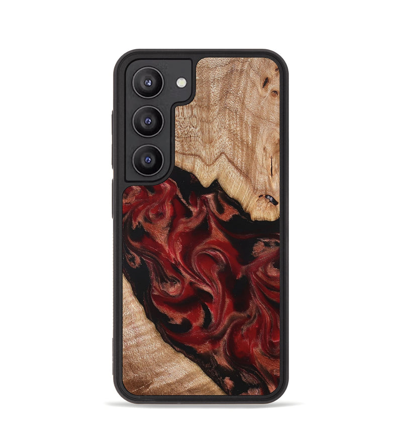 Galaxy S23 Wood Phone Case - Cathy (Red, 821676)