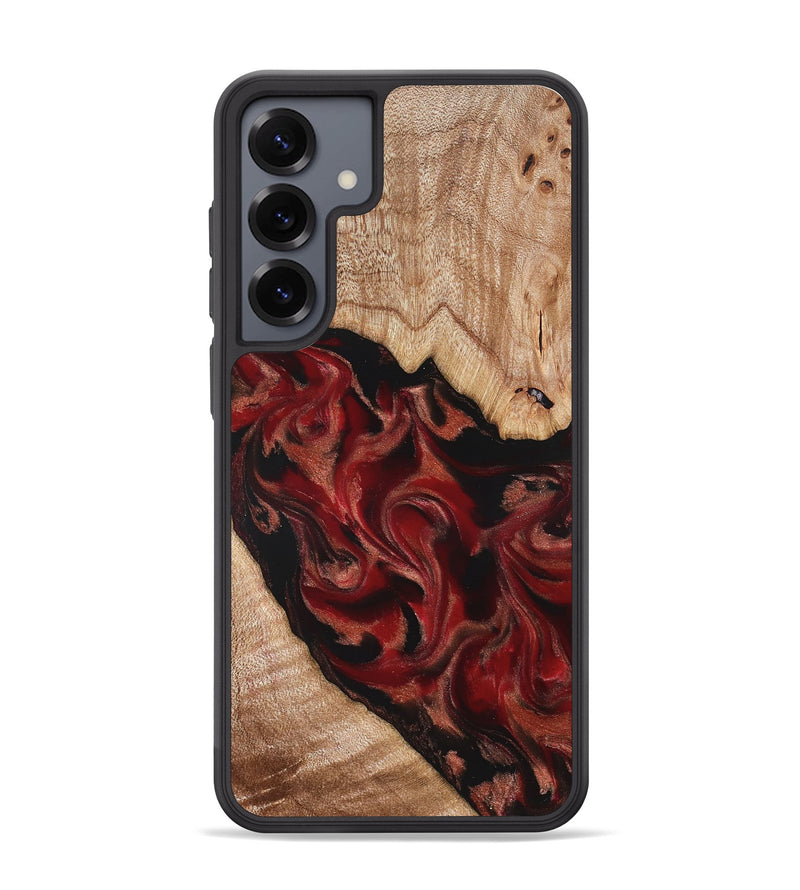 Galaxy S25 Plus Wood Phone Case - Cathy (Red, 821676)