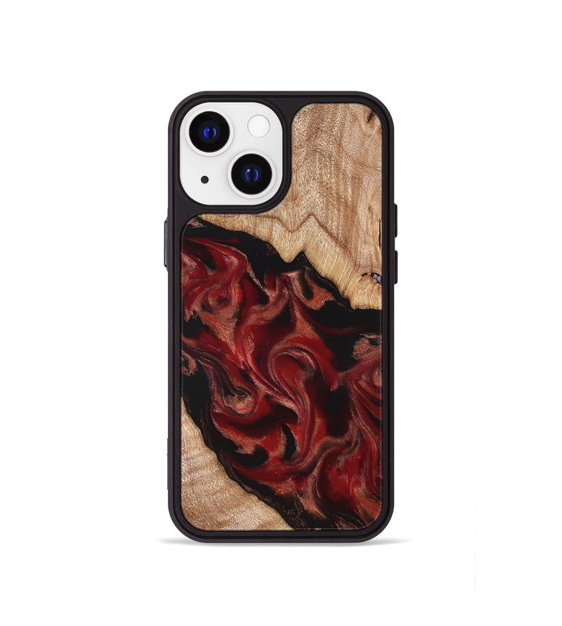 iPhone 13 mini Wood Phone Case - Cathy (Red, 821676)