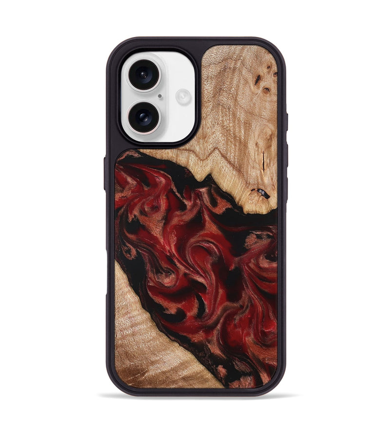 iPhone 17 Wood Phone Case - Cathy (Red, 821676)
