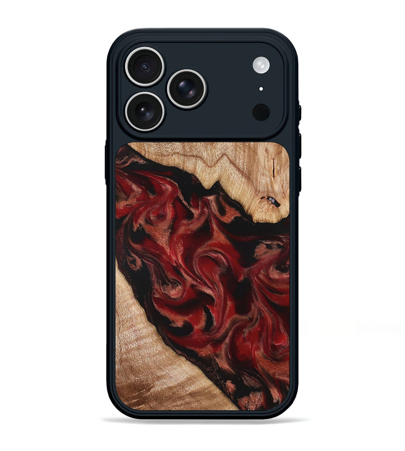 iPhone 17 Pro Max Wood Phone Case - Cathy (Red, 821676)