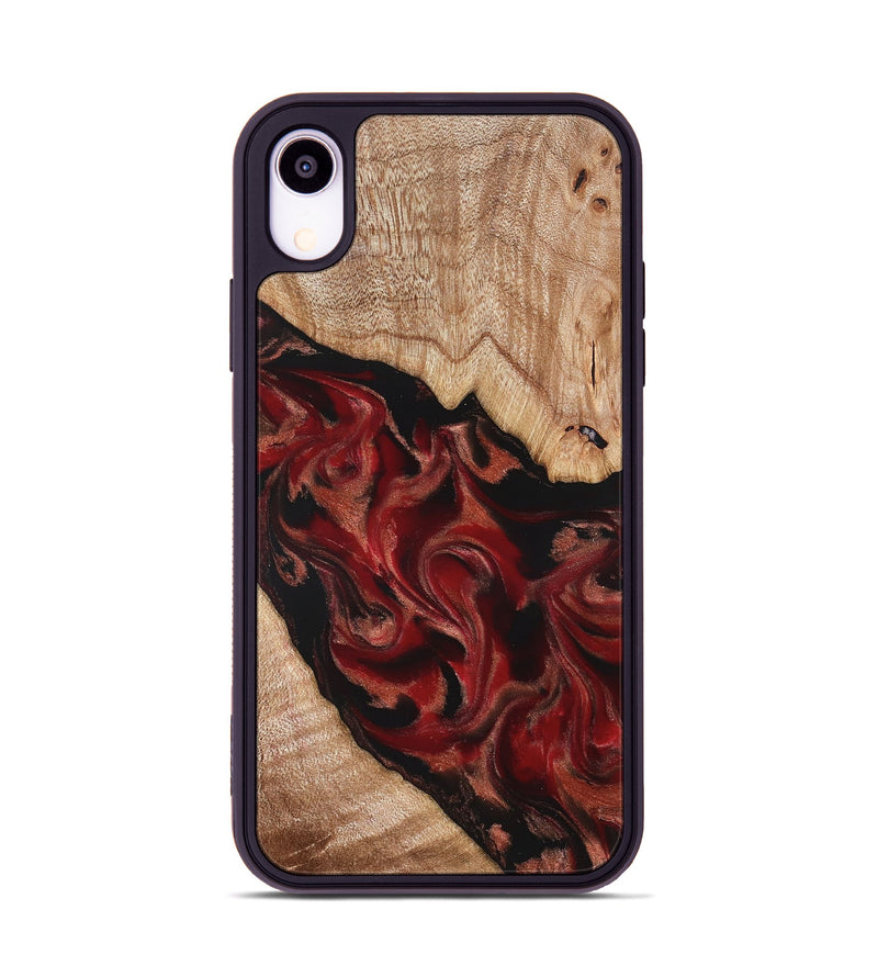 iPhone Xr Wood Phone Case - Cathy (Red, 821676)