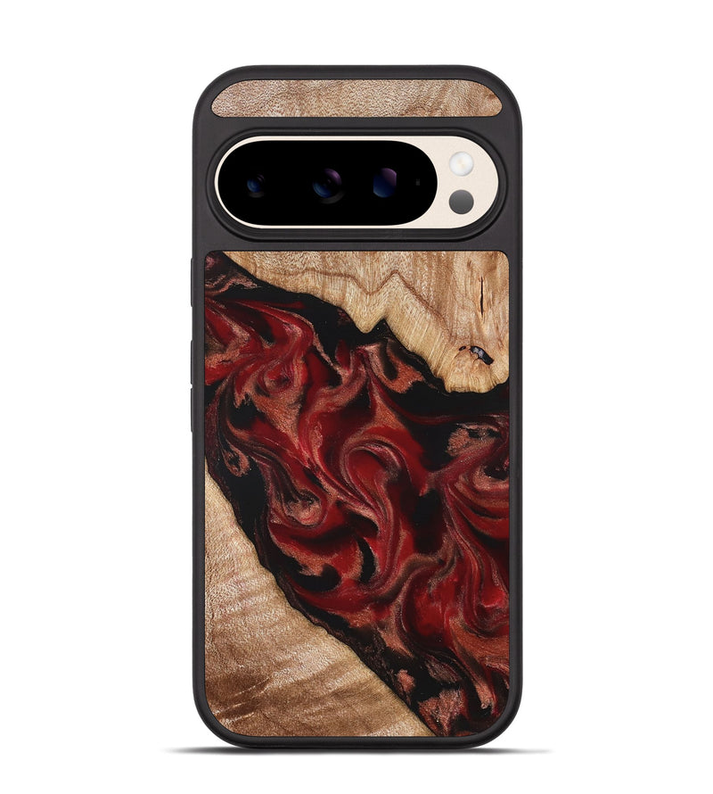 Pixel 10 Wood Phone Case - Cathy (Red, 821676)