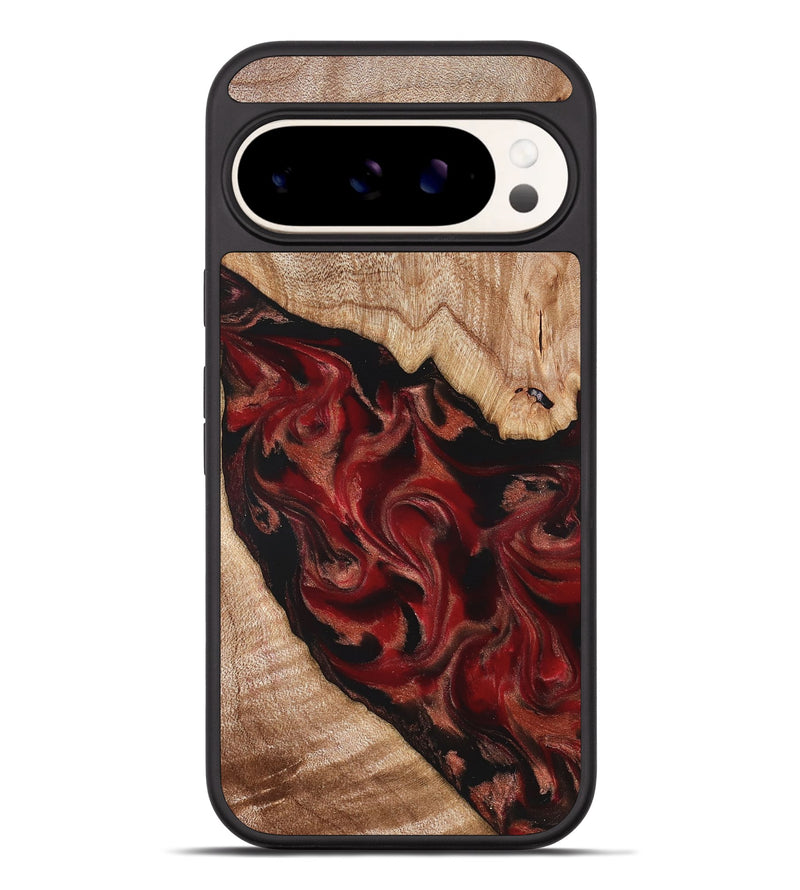Pixel 9 Pro XL Wood Phone Case - Cathy (Red, 821676)