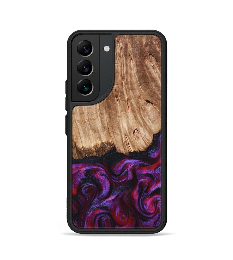 Galaxy S22 Wood Phone Case - Kyree (Red, 821678)