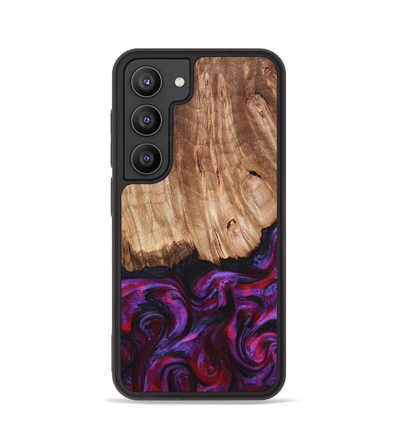 Galaxy S23 Wood Phone Case - Kyree (Red, 821678)