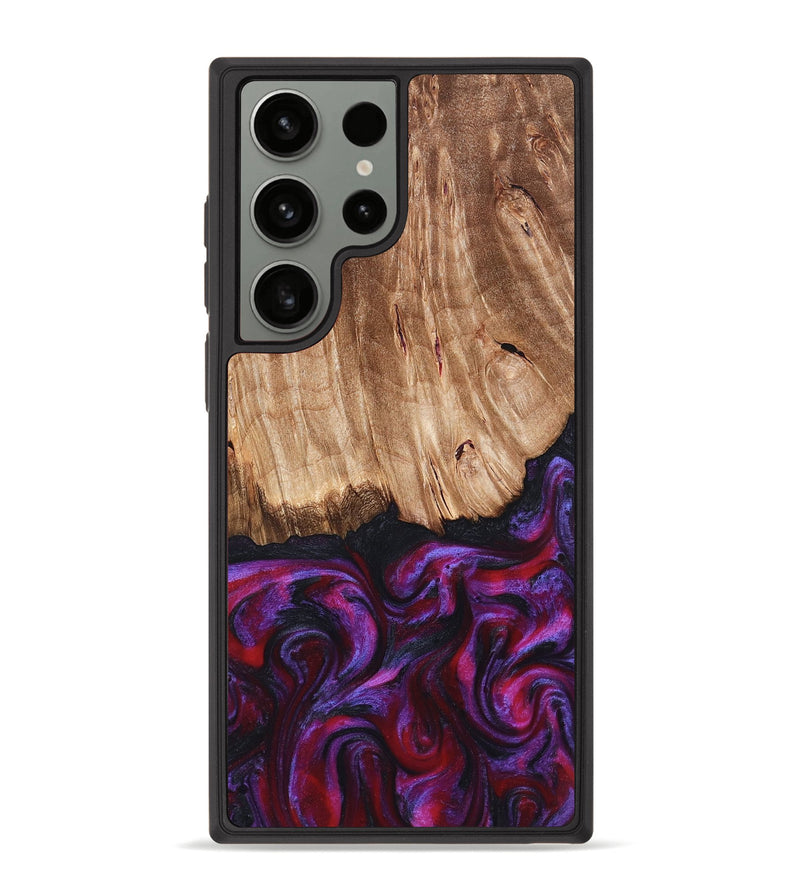 Galaxy S23 Ultra Wood Phone Case - Kyree (Red, 821678)