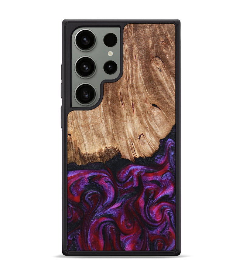Galaxy S24 Ultra Wood Phone Case - Kyree (Red, 821678)