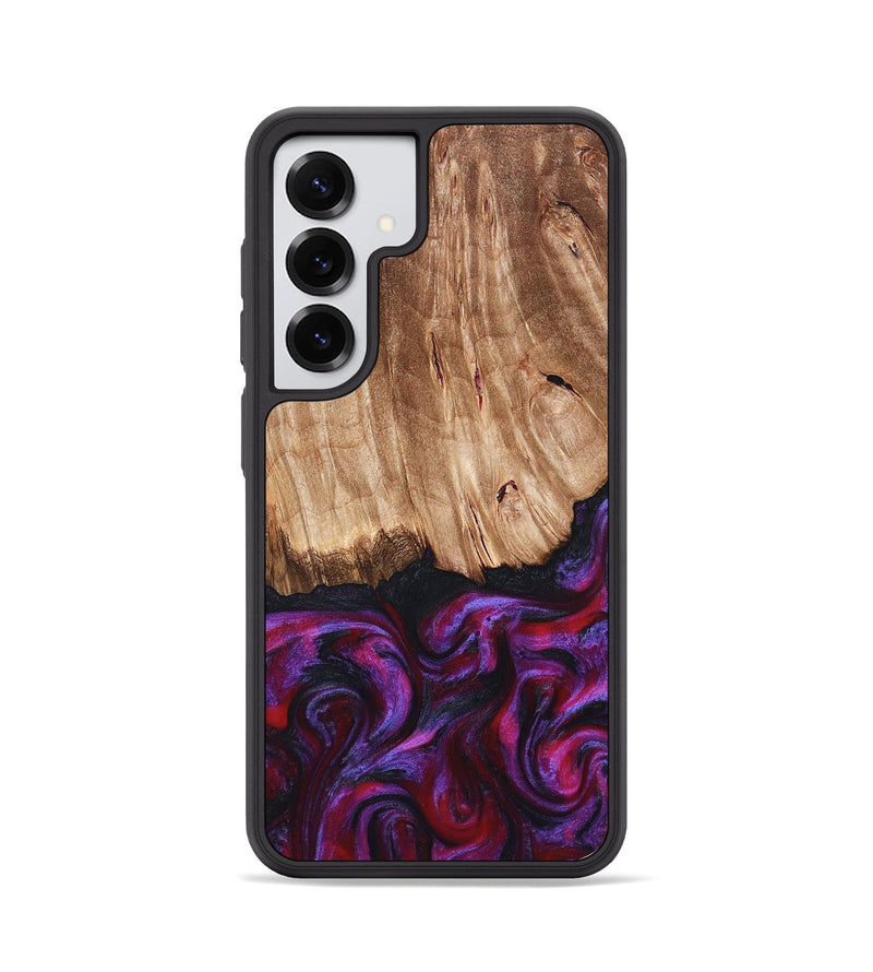 Galaxy S25 Wood Phone Case - Kyree (Red, 821678)