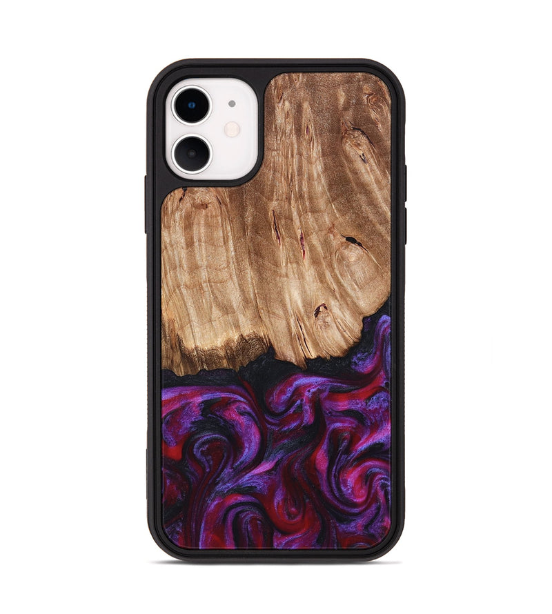iPhone 11 Wood Phone Case - Kyree (Red, 821678)