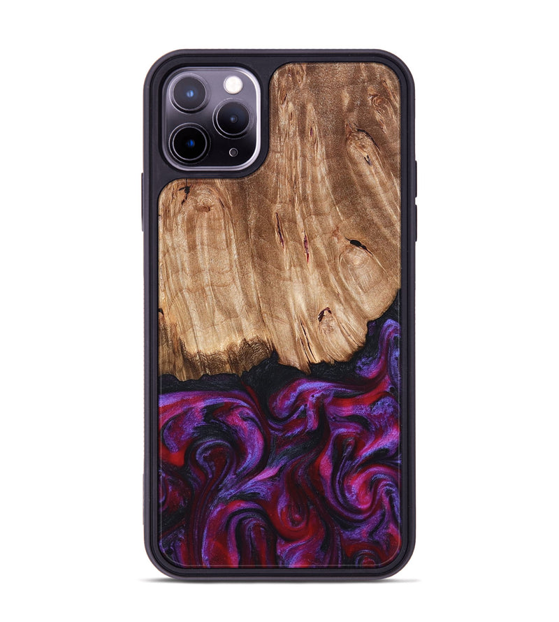 iPhone 11 Pro Max Wood Phone Case - Kyree (Red, 821678)