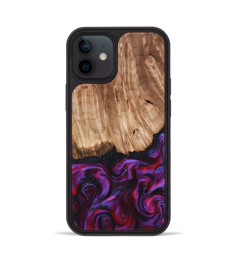 iPhone 12 Wood Phone Case - Kyree (Red, 821678)