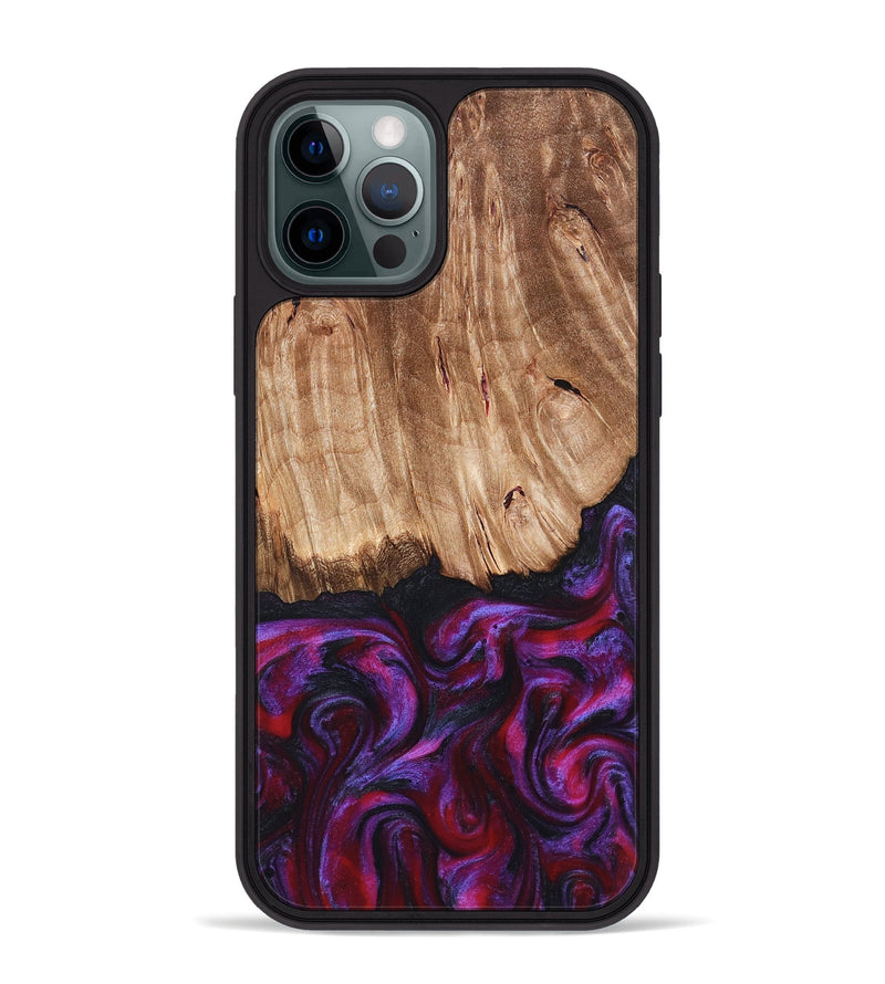iPhone 12 Pro Max Wood Phone Case - Kyree (Red, 821678)