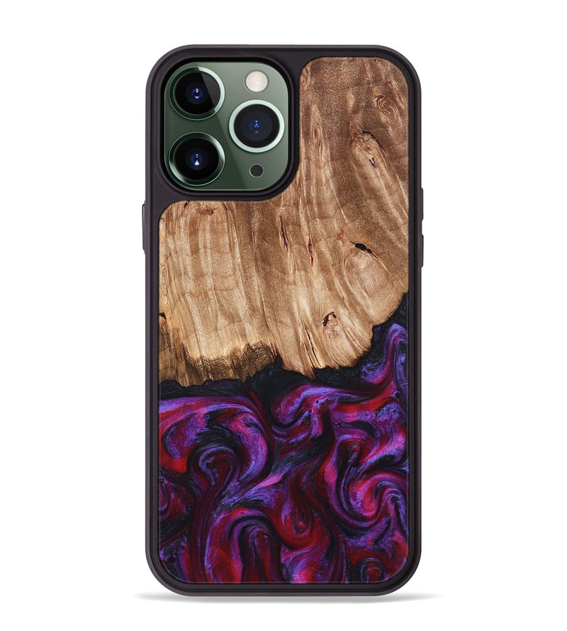 iPhone 13 Pro Max Wood Phone Case - Kyree (Red, 821678)