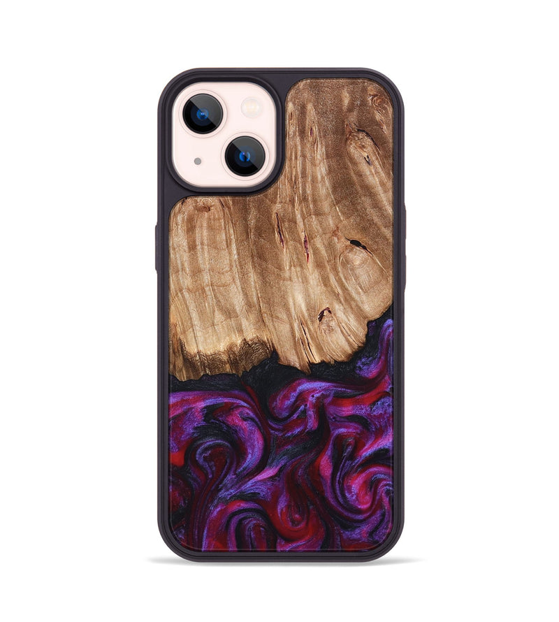 iPhone 14 Wood Phone Case - Kyree (Red, 821678)