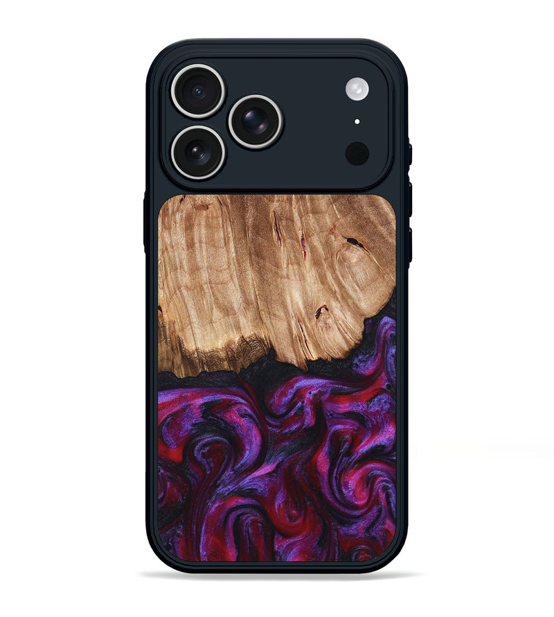 iPhone 17 Pro Max Wood Phone Case - Kyree (Red, 821678)