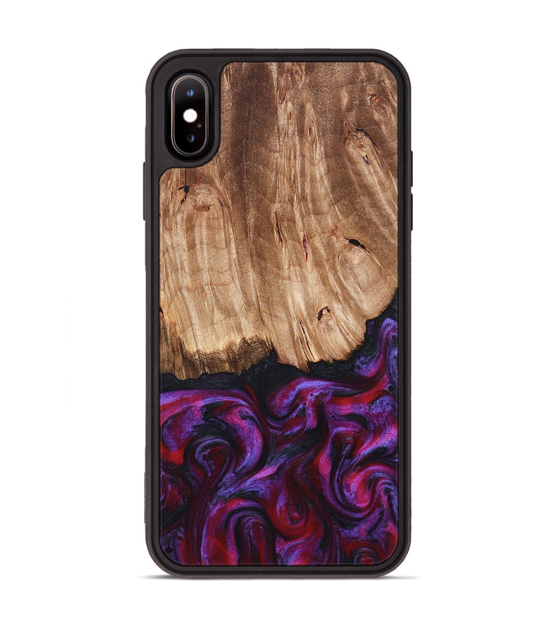 iPhone Xs Max Wood Phone Case - Kyree (Red, 821678)